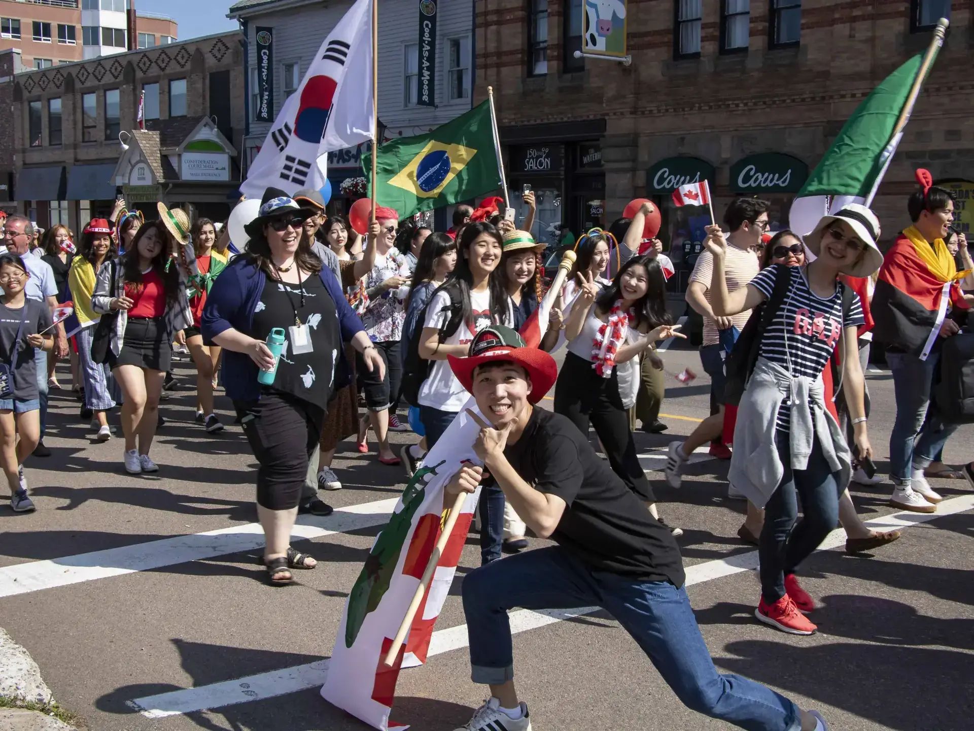 Students and staff at Study Abroad Canada College