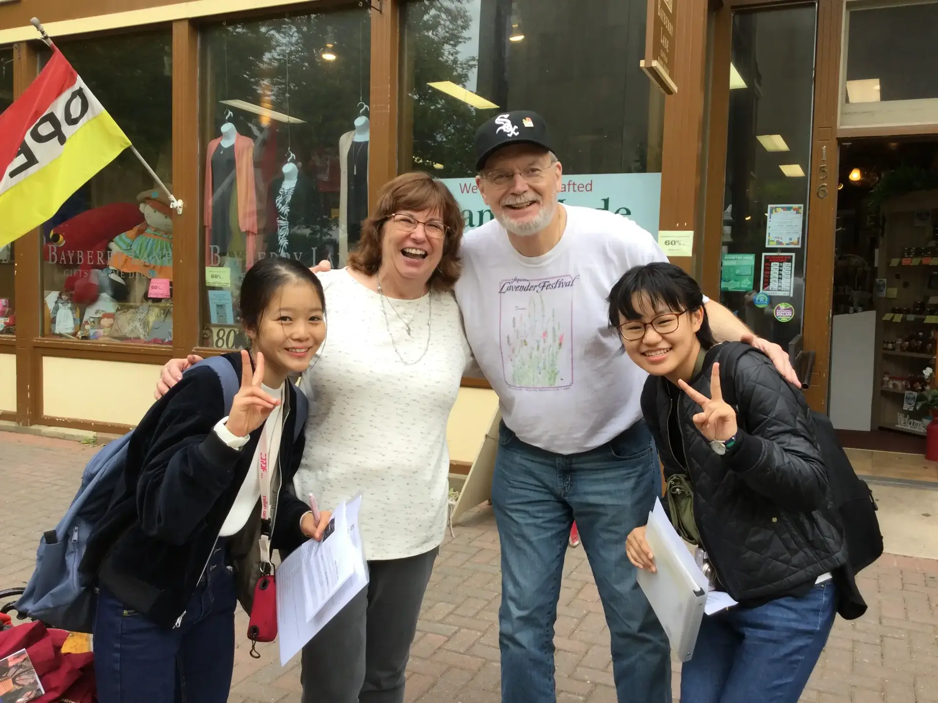 Student enjoying a welcoming homestay environment with a Canadian host family